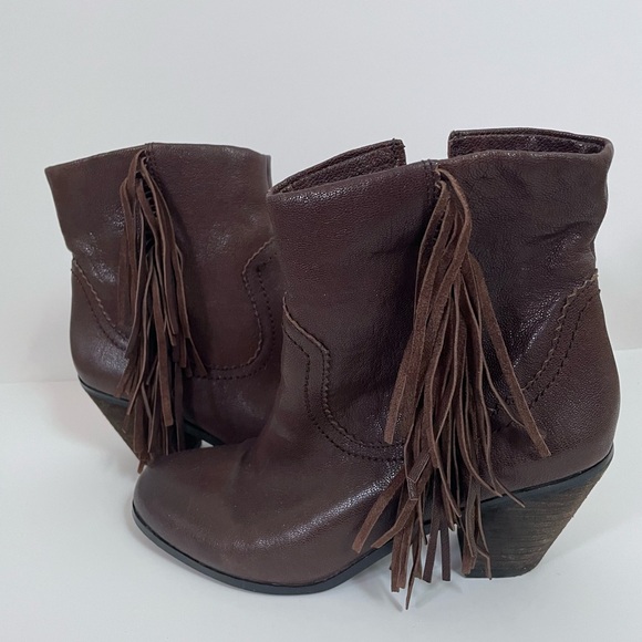 Sam Edelman Boho Fringe Booties Size 9 📿 - Picture 2 of 8